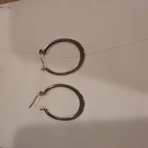 Silpiada silver hoops